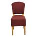 Hanoi Dining Chair In Soft Oak with Shetland Scarlet Seatpad (2 Pack) Everyday