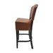 Hanoi Bar Chair in Dark Walnut with Bison Tan Vinyl Everyday