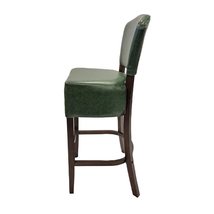 Hanoi Bar Chair in Dark Walnut with Bison Cedar Vinyl Everyday