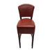 Hanoi Bar Chair in Dark Walnut with Bison Bordeaux Vinyl Everyday