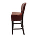 Hanoi Bar Chair in Dark Walnut with Bison Bordeaux Vinyl Everyday
