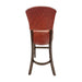Hanoi Bar Chair in Dark Walnut with Bison Bordeaux Vinyl Everyday