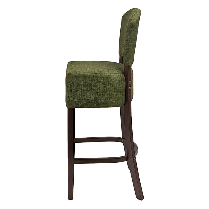 Hanoi Bar Chair in Dark Walnut with Shetland Forest Seatpad Everyday