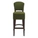Hanoi Bar Chair in Dark Walnut with Shetland Forest Seatpad Everyday