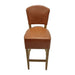 Hanoi Bar Chair in Weathered Oak with Bison Tan Vinyl Everyday