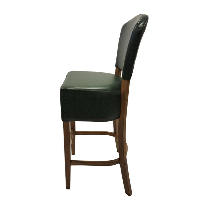 Hanoi Bar Chair in Weathered Oak with Bison Cedar Vinyl Everyday