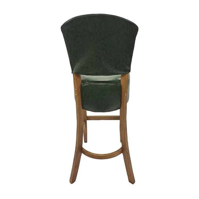 Hanoi Bar Chair in Weathered Oak with Bison Cedar Vinyl Everyday