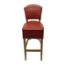 Hanoi Bar Chair in Weathered Oak with Bison Bordeaux Vinyl Everyday
