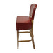 Hanoi Bar Chair in Weathered Oak with Bison Bordeaux Vinyl Everyday