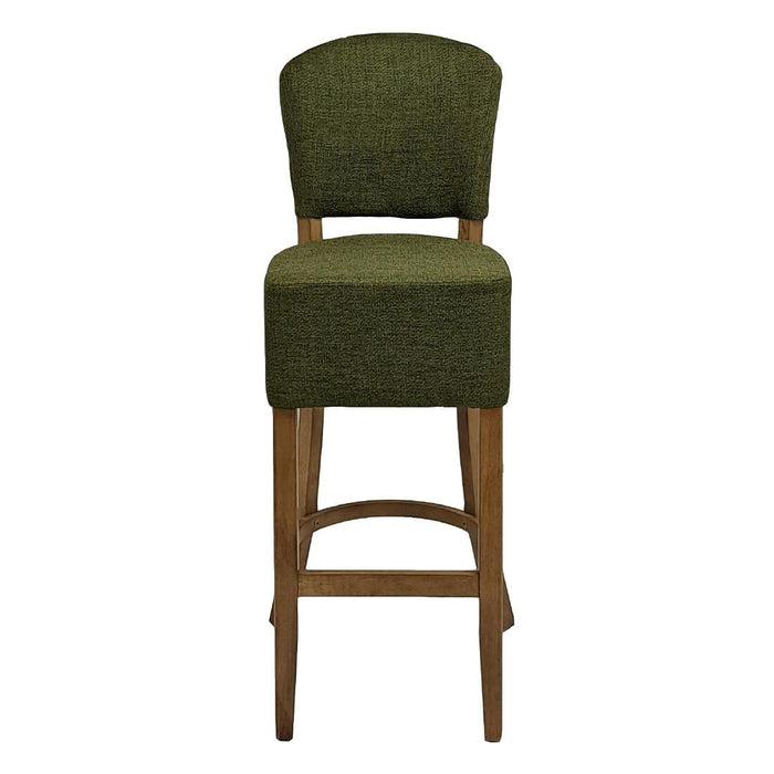 Hanoi Bar Chair in Weathered Oak with Shetland Forest Seatpad Everyday