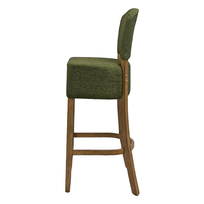 Hanoi Bar Chair in Weathered Oak with Shetland Forest Seatpad Everyday