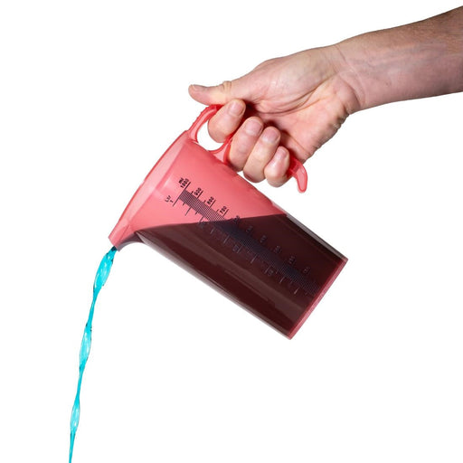 Pro-Measures Polypropylene Measuring Jug Red 1Ltr Pro-Measures