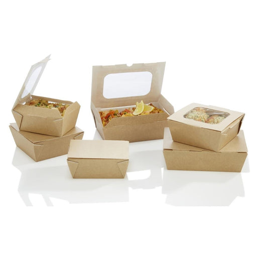 Huhtamaki Taste Medium Food to Go Box with window (270 Pack) Huhtamaki