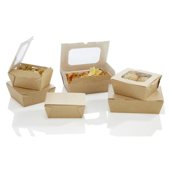 Huhtamaki Taste Medium Food to Go Box with window (270 Pack) Huhtamaki