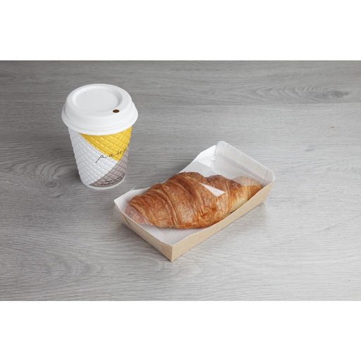 Huhtamaki Taste Croissant Tray with PET Film 'Sneezeguard' (320 Pack) Huhtamaki
