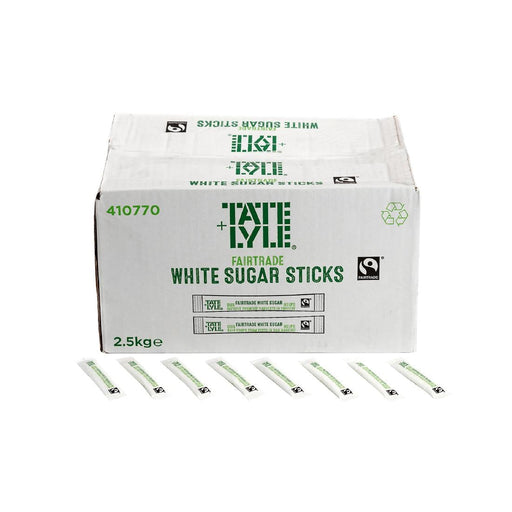 Tate & Lyle Fairtrade White Sugar Sticks (1000 Pack) Tate & Lyle