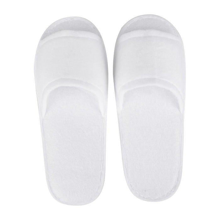 Mitre Essentials Slipperlite Open Toe Slippers White Mitre Essentials