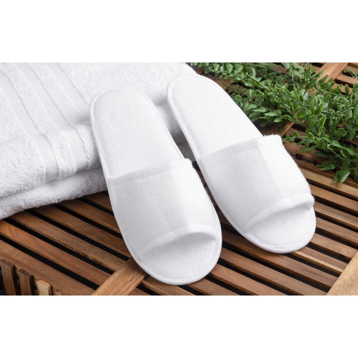 Mitre Essentials Slipperlite Open Toe Slippers White Mitre Essentials