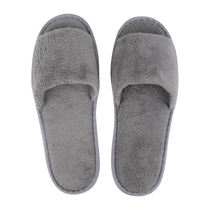 Mitre Comfort Vienna Open Toe Slippers Grey Mitre Comfort