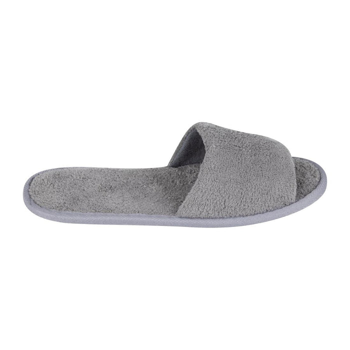 Mitre Comfort Vienna Open Toe Slippers Grey Mitre Comfort