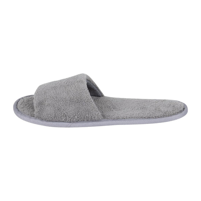 Mitre Comfort Vienna Open Toe Slippers Grey Mitre Comfort