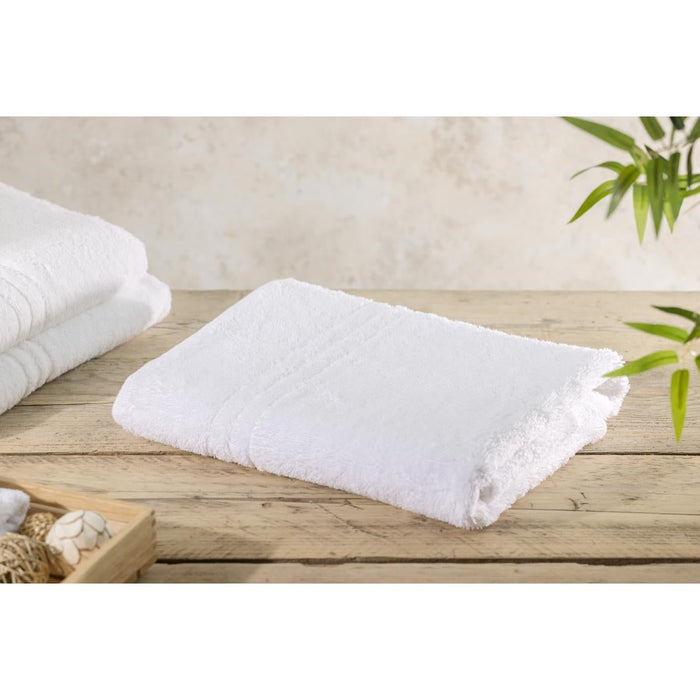 EcoKnit Bath Towel White, 600gsm Non Branded