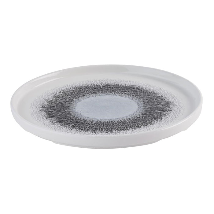 Churchill Studio Prints Fusion Black Walled Plates 260mm (6 Pack) Churchill Super Vitrified