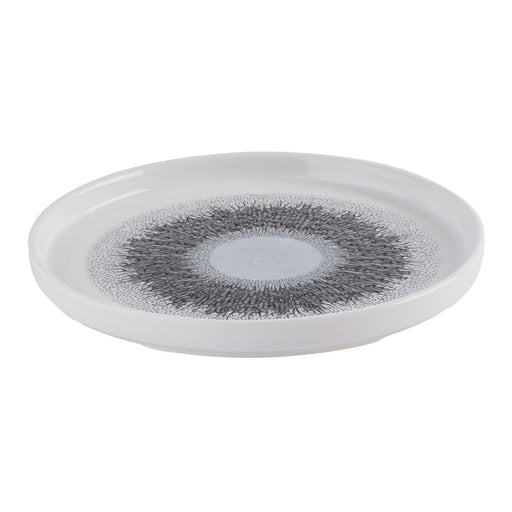 Churchill Studio Prints Fusion Black Walled Plates 210mm (6 Pack) Churchill Super Vitrified