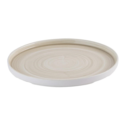 Churchill Stonecast Canvas Natural Walled Plates 260mm (6 Pack) Churchill Super Vitrified