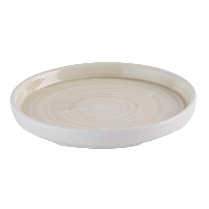 Churchill Stonecast Canvas Natural Walled Plates 160mm (6 Pack) Churchill Super Vitrified