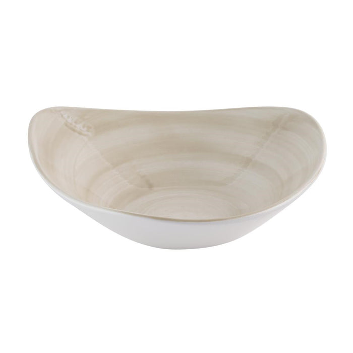 Churchill Stonecast Canvas Natural Lotus Bowls 228mm (12 Pack) Churchill Super Vitrified