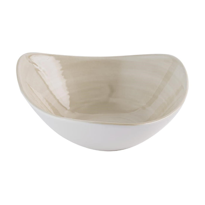 Churchill Stonecast Canvas Natural Lotus Bowls 177mm (12 Pack) Churchill Super Vitrified