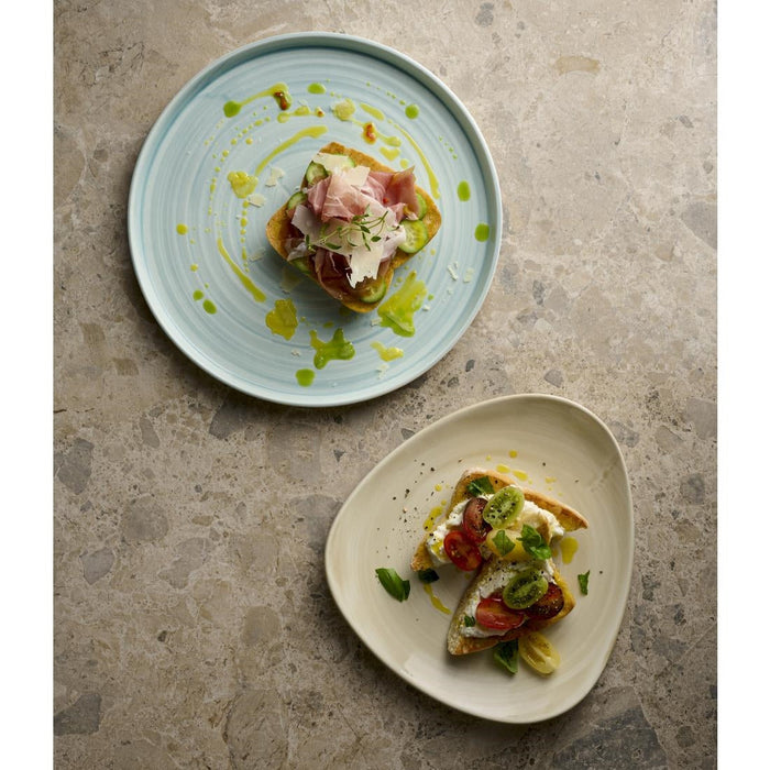 Churchill Stonecast Canvas Natural Lotus Plates 228mm (12 Pack) Churchill Super Vitrified