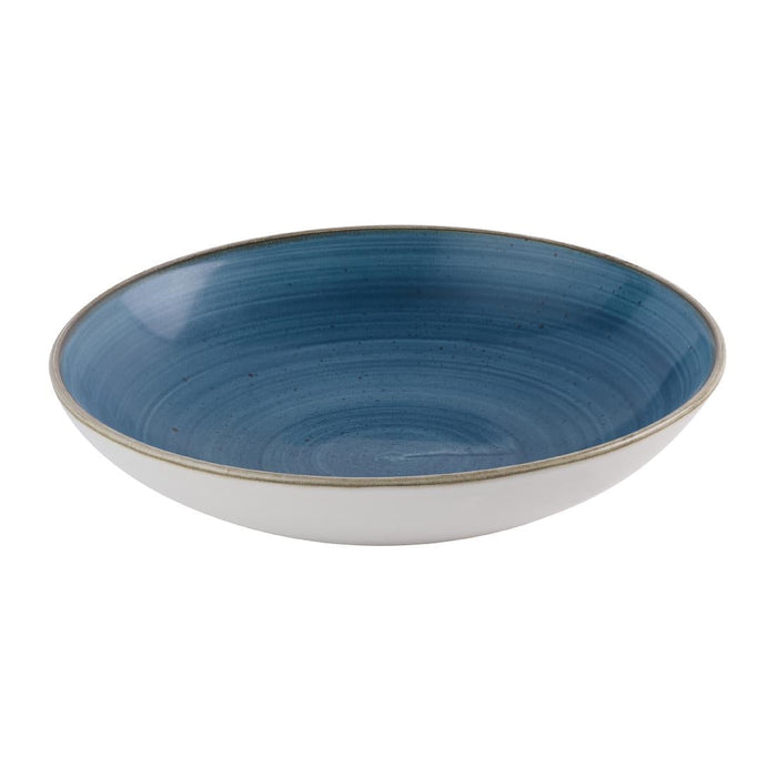Churchill Stonecast Java Blue Evolve Coupe Bowls 247mm (12 Pack) Churchill Super Vitrified