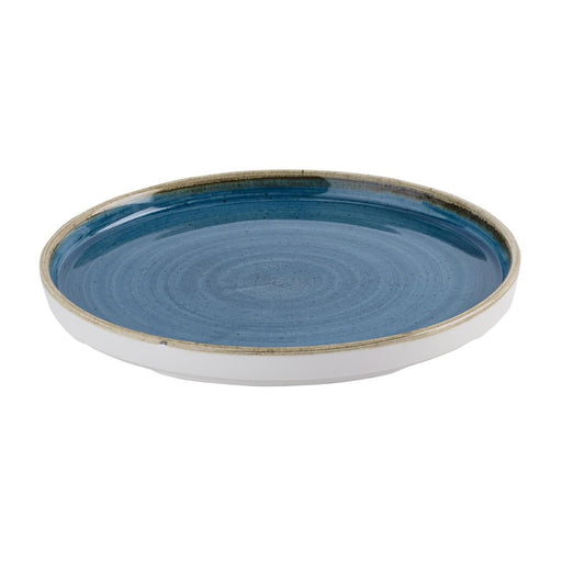 Churchill Stonecast Java Blue Walled Plates 210mm (6 Pack) Churchill Super Vitrified