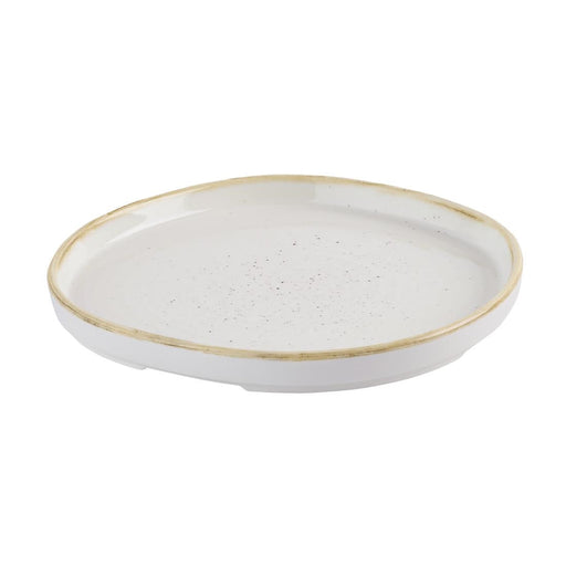 Churchill Stonecast Barley White Organic Walled Plates 206mm (6 Pack) Churchill Super Vitrified