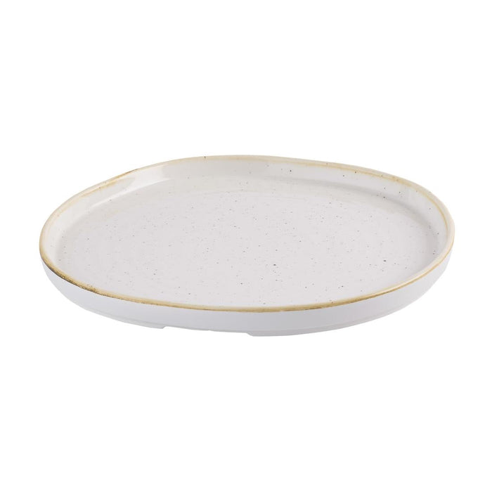 Churchill Stonecast Barley White Organic Walled Plates 257mm (6 Pack) Churchill Super Vitrified