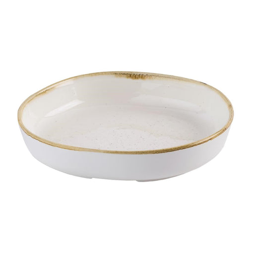 Churchill Stonecast Barley White Organic Walled Bowls 232mm (6 Pack) Churchill Super Vitrified