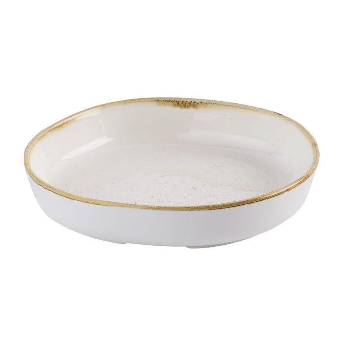 Churchill Stonecast Barley White Organic Walled Bowls 232mm (6 Pack) Churchill Super Vitrified