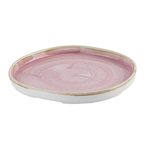 Churchill Stonecast Petal Pink Organic Walled Plates 206mm (6 Pack) Churchill Super Vitrified