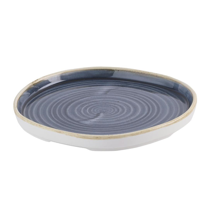Churchill Stonecast Blueberry Organic Walled Plates 206mm (6 Pack) Churchill Super Vitrified