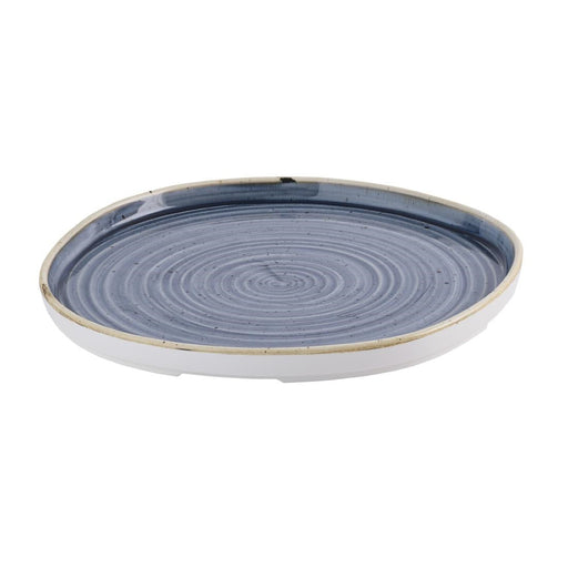 Churchill Stonecast Blueberry Organic Walled Plates 257mm (6 Pack) Churchill Super Vitrified