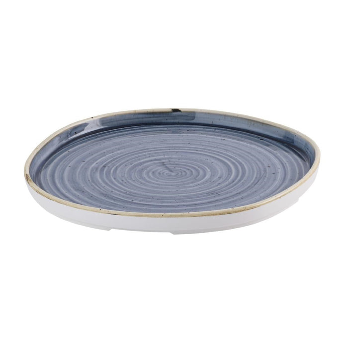 Churchill Stonecast Blueberry Organic Walled Plates 257mm (6 Pack) Churchill Super Vitrified