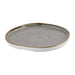 Churchill Stonecast Grey Organic Walled Plates 257mm (6 Pack) Churchill Super Vitrified