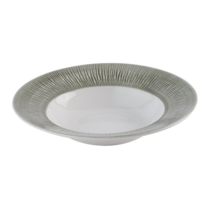 Churchill Bamboo Ceramic Spinwash Alpine Wide Rim Bowls 280mm (12 Pack) Churchill Super Vitrified