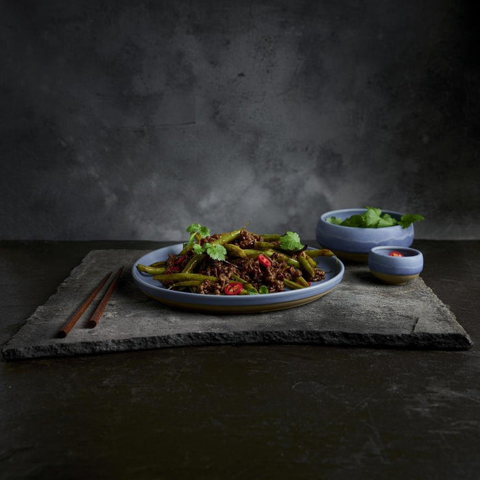 Churchill Emerge Oslo Blue Walled Plates 206mm (6 Pack) Churchill Super Vitrified