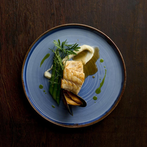 Dudson Harvest Indigo Walled Plates 210mm (6 Pack) Dudson