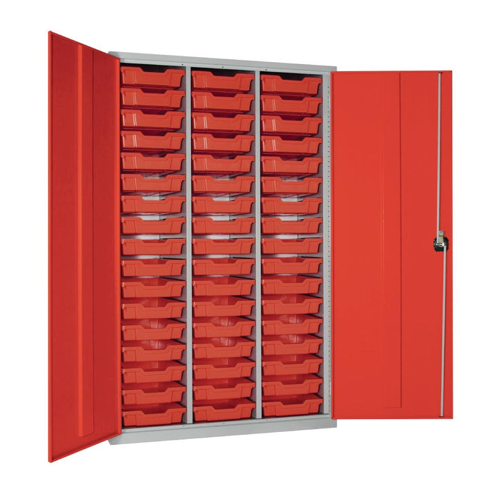 1830(H)x1120(W)x457(D)mm. Red Trays