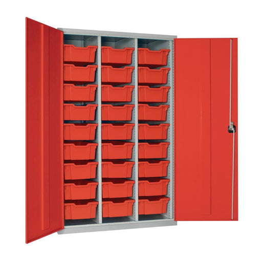1830(H)x1120(W)x457(D)mm. Red Trays