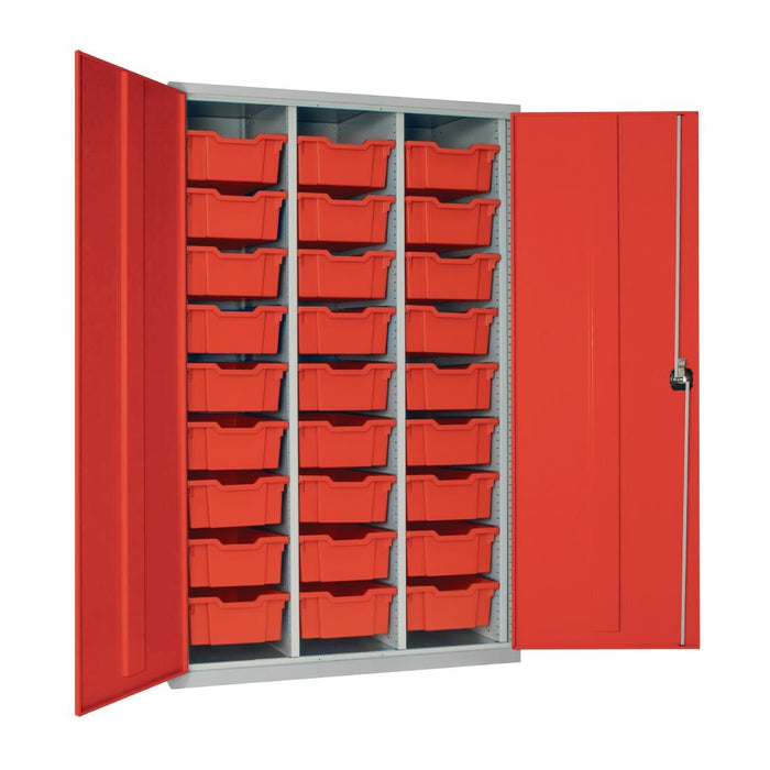 1830(H)x1120(W)x457(D)mm. Red Trays